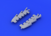 Eduard 648182 Spitfire Mk. V exhaust stacks fishtail 1/48 (AIRFIX)